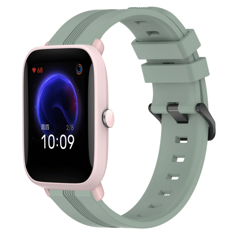 20mm Concave Striped Slicone Watch Band, For Amazfit GTS 2, For Amazfit GTS, For Amazfit GTR 42mm, For Amazfit Pop Pro