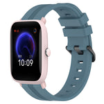 20mm Concave Striped Slicone Watch Band, For Amazfit GTS 2, For Amazfit GTS, For Amazfit GTR 42mm, For Amazfit Pop Pro