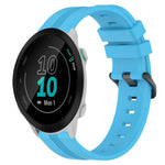 20mm Concave Striped Slicone Watch Band, For Garmin Vivomove Sport, For Garmin Venu 2 Plus, For Garmin Approach S40, For Garmin Forerunner 158