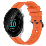 20mm Concave Striped Slicone Watch Band, For Garmin Forerunner 55, For Garmin Venu, For Garmin Venu SQ, For Garmin Garminmove Luxe