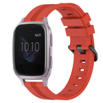 20mm Concave Striped Slicone Watch Band, For Garmin Forerunner 55, For Garmin Venu, For Garmin Venu SQ, For Garmin Garminmove Luxe