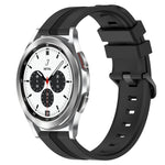 20mm Concave Striped Slicone Watch Band, For Samsung Galaxy Watch4 44mm, For Samsung Galaxy Watch4 40mm, For Samsung  Galaxy Watch 4 Classic 42mm, For Samsung  Galaxy Watch 4 Classic 46mm