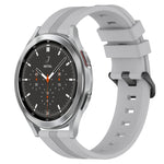20mm Concave Striped Slicone Watch Band, For Samsung Galaxy Watch4 44mm, For Samsung Galaxy Watch4 40mm, For Samsung  Galaxy Watch 4 Classic 42mm, For Samsung  Galaxy Watch 4 Classic 46mm