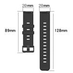 20mm Concave Striped Slicone Watch Band, For Samsung Galaxy Watch 6 40mm, For Samsung Galaxy Watch 6 Classic 43mm