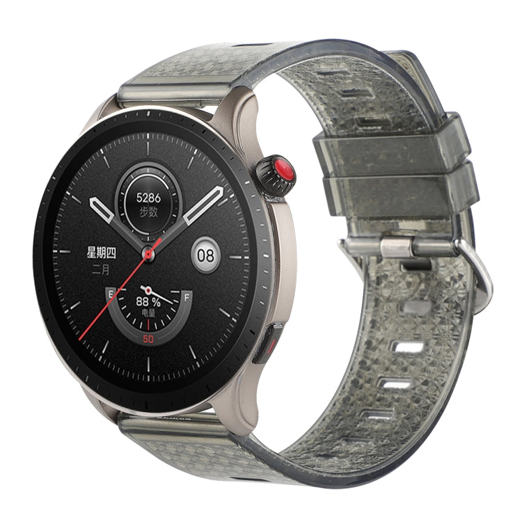 22mm Transparent Shiny Diamond TPU Watch Band, For Huawei Watch Buds, For Huawei Watch3 Pro New, For Huawei Watch GT3 Pro 46mm, For Huawei Watch GT Runne, For Huawei Watch GT3 46mm, For Huawei Watch GT2 Pro, For Honor Watch GS Pro                      ...