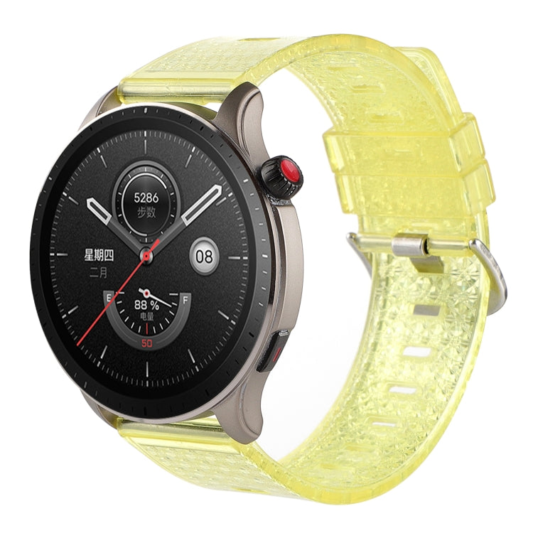 22mm Transparent Shiny Diamond TPU Watch Band, For Huawei Watch Buds, For Huawei Watch3 Pro New, For Huawei Watch GT3 Pro 46mm, For Huawei Watch GT Runne, For Huawei Watch GT3 46mm, For Huawei Watch GT2 Pro, For Honor Watch GS Pro                      ...