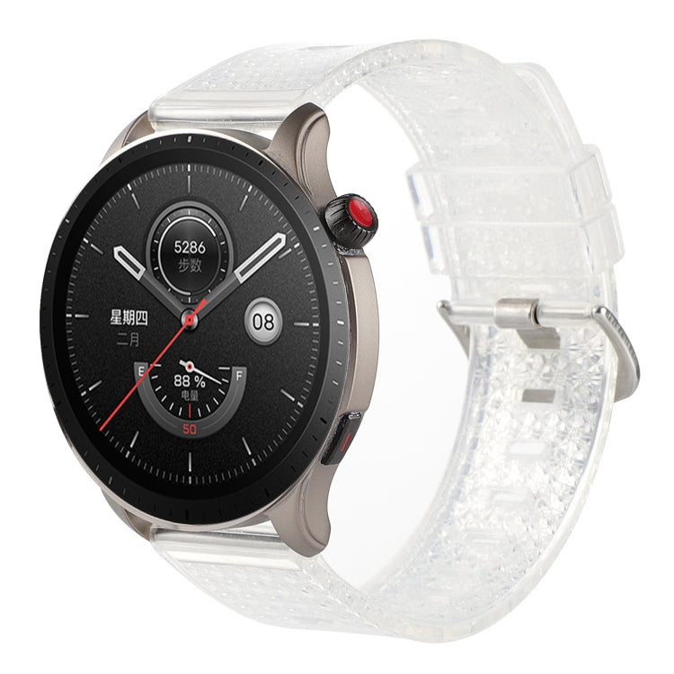 22mm Transparent Shiny Diamond TPU Watch Band, For Huawei Watch3, For Huawei Watch3 Pro, For Huawei Watch GT 2e, For Huawei Watch GT 42mm / 46mm
