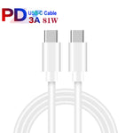 PD04 Type-C + USB Mobile Phone Charger with Type-C to Type-C Cable, UK Plug, UK Plug + Type-C to Type-C Cable