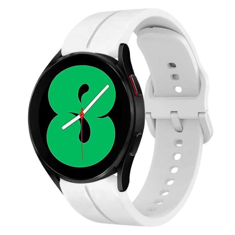 20mm Loop Silicone Watch Band, For Samsung Galaxy Watch4 44mm, For Samsung Galaxy Watch4 40mm, For Samsung  Galaxy Watch 4 Classic 42mm, For Samsung  Galaxy Watch 4 Classic 46mm