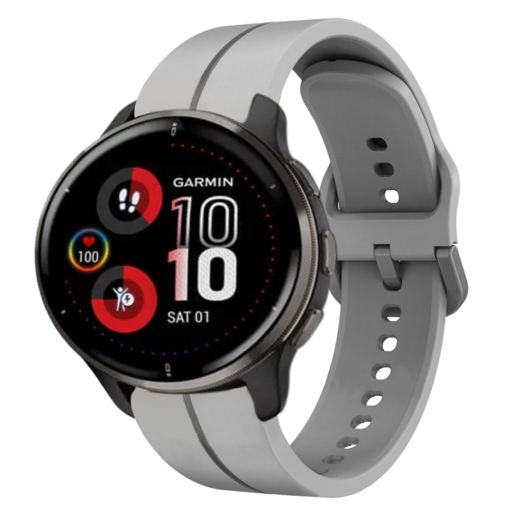 20mm Loop Silicone Watch Band, For Garmin Vivomove Sport, For Garmin Venu 2 Plus, For Garmin Approach S40, For Garmin Forerunner 158
