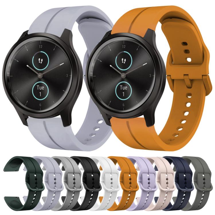 20mm Loop Silicone Watch Band, For Garminmove Style, For Garmin Forerunner 645 Music, For Garmin Forerunner Sq2, For Garmin Forerunner Sq2 Music