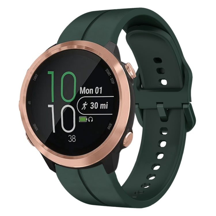 20mm Loop Silicone Watch Band, For Garminmove Style, For Garmin Forerunner 645 Music, For Garmin Forerunner Sq2, For Garmin Forerunner Sq2 Music