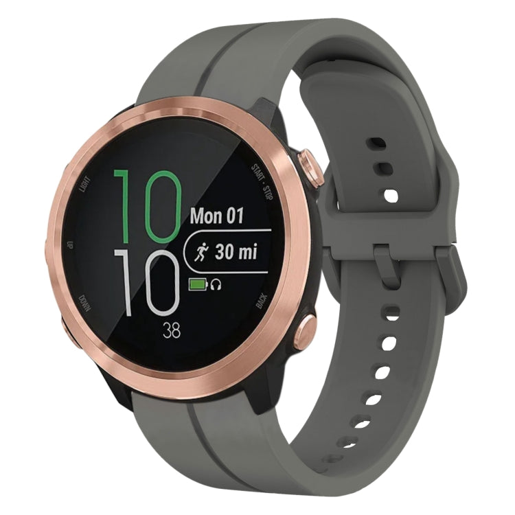 20mm Loop Silicone Watch Band, For Garminmove Style, For Garmin Forerunner 645 Music, For Garmin Forerunner Sq2, For Garmin Forerunner Sq2 Music