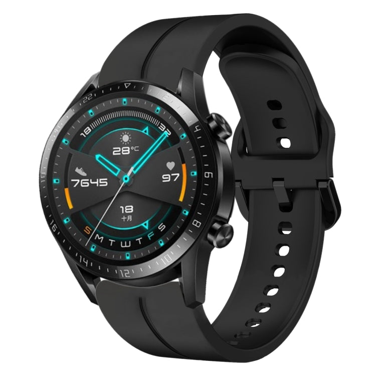 20mm Loop Silicone Watch Band, For Huawei Watch GT3 Pro 43mm, For Huawei Watch GT3 42mm, For Huawei Watch GT2 42mm, For Huawei Watch 2
