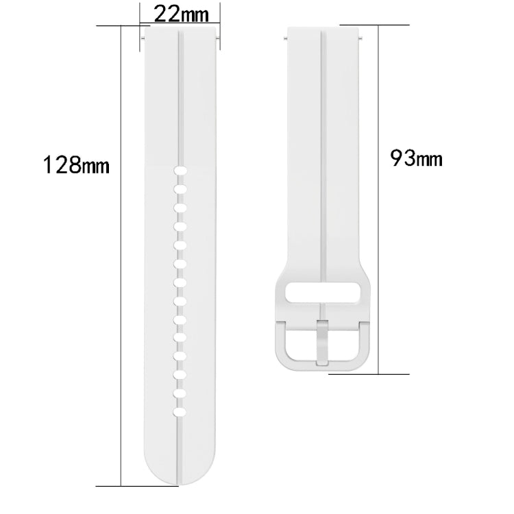 22mm  Loop Silicone Watch Band, For Amazfit GTR 2e, For Amazfit GTR 2, For Amazfit 3, For Amazfit GTR 47mm