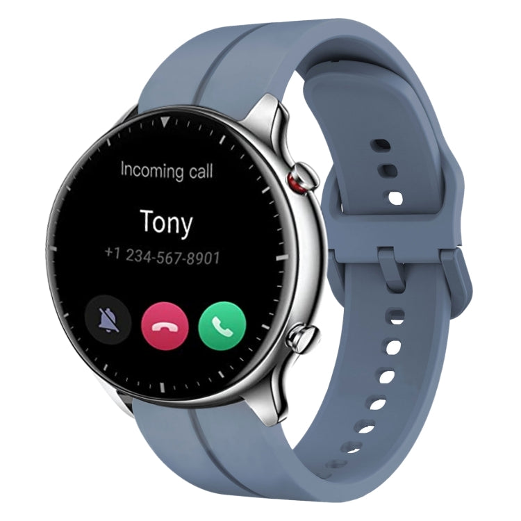 22mm  Loop Silicone Watch Band, For Amazfit GTR 2e, For Amazfit GTR 2, For Amazfit 3, For Amazfit GTR 47mm