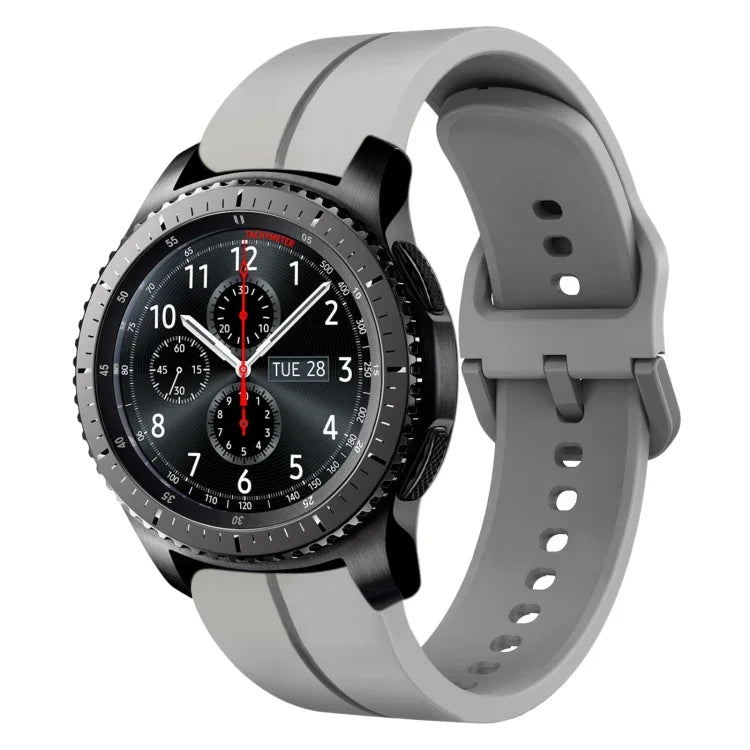 22mm Loop Silicone Watch Band, For Samsung Galaxy Watch3 45mm, For Samsung Galaxy Watch 46mm, For Samsung Gear S3 Classic, For Samsung Gear S3 Frontier