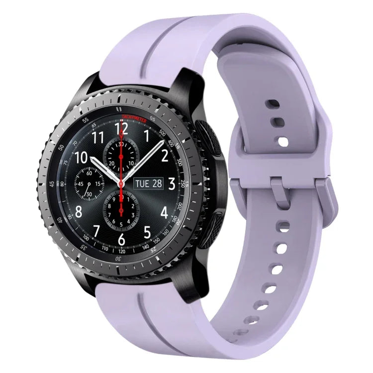 22mm Loop Silicone Watch Band, For Samsung Galaxy Watch3 45mm, For Samsung Galaxy Watch 46mm, For Samsung Gear S3 Classic, For Samsung Gear S3 Frontier