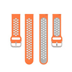 22mm Perforated Breathable Sports Silicone Watch Band, For Samsung Galaxy Watch3 45mm, For Samsung Gear S3 Classic, For Samsung Gear S3 Frontier