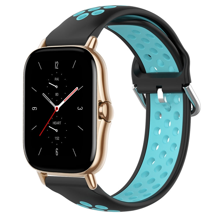 20mm Perforated Breathable Sports Silicone Watch Band, For Amazfit GTS 2 Mini, For Amazfit GTS 2, For Amazfit GTS