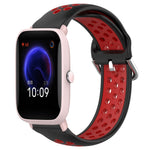 20mm Perforated Breathable Sports Silicone Watch Band, For Amazfit GTR 42MM, For Amazfit Pop Pro, For Amazfit Pop