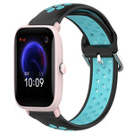 20mm Perforated Breathable Sports Silicone Watch Band, For Amazfit GTR 42MM, For Amazfit Pop Pro, For Amazfit Pop
