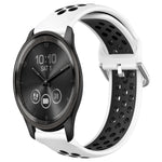 20mm Perforated Breathable Sports Silicone Watch Band, For Garmin Vivomove Trend, For Garmin Vivomove Sport, For Garmin Vivoactive3