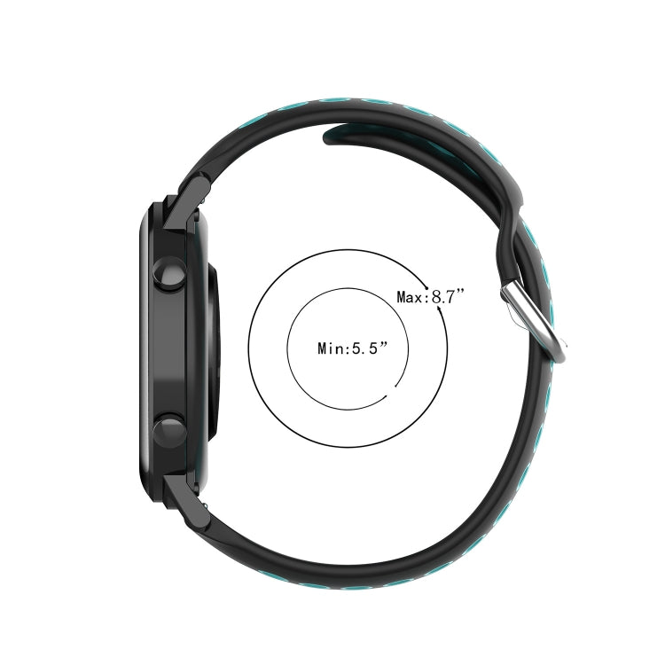 20mm Perforated Breathable Sports Silicone Watch Band, For Garmin Vivoactive3 Music, For Garmin Venu 2 Plus, For Garmin Approach S40