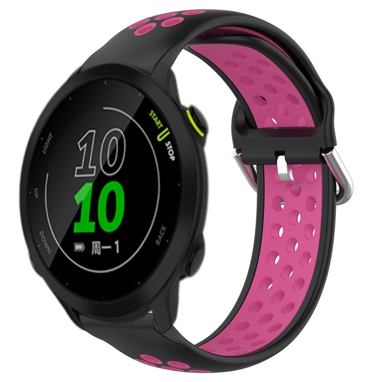 20mm Perforated Breathable Sports Silicone Watch Band, For Garmin Forerunner 158, For Garmin Forerunner 55, For Garmin Venu