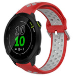 20mm Perforated Breathable Sports Silicone Watch Band, For Garmin Forerunner 158, For Garmin Forerunner 55, For Garmin Venu