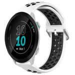 20mm Perforated Breathable Sports Silicone Watch Band, For Garmin Forerunner 158, For Garmin Forerunner 55, For Garmin Venu
