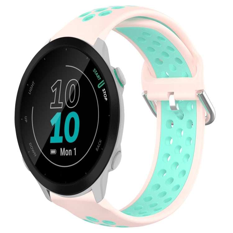 20mm Perforated Breathable Sports Silicone Watch Band, For Garmin Forerunner 158, For Garmin Forerunner 55, For Garmin Venu