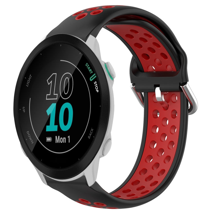 20mm Perforated Breathable Sports Silicone Watch Band, For Garmin Forerunner 158, For Garmin Forerunner 55, For Garmin Venu