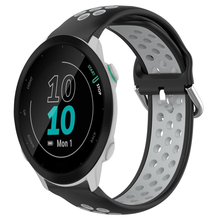 20mm Perforated Breathable Sports Silicone Watch Band, For Garmin Forerunner 158, For Garmin Forerunner 55, For Garmin Venu