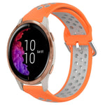 20mm Perforated Breathable Sports Silicone Watch Band, For Garmin Forerunner 158, For Garmin Forerunner 55, For Garmin Venu