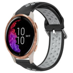 20mm Perforated Breathable Sports Silicone Watch Band, For Garmin Forerunner 158, For Garmin Forerunner 55, For Garmin Venu