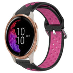 20mm Perforated Breathable Sports Silicone Watch Band, For Garmin Forerunner 158, For Garmin Forerunner 55, For Garmin Venu