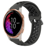 20mm Perforated Breathable Sports Silicone Watch Band, For Garmin Forerunner 158, For Garmin Forerunner 55, For Garmin Venu