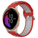 20mm Perforated Breathable Sports Silicone Watch Band, For Garmin Forerunner 158, For Garmin Forerunner 55, For Garmin Venu