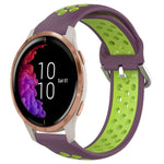 20mm Perforated Breathable Sports Silicone Watch Band, For Garmin Forerunner 158, For Garmin Forerunner 55, For Garmin Venu