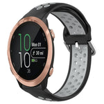 20mm Perforated Breathable Sports Silicone Watch Band, For Garmin Forerunner 245, For Garmin Forerunner 245 Music, For Garmin Forerunner 645