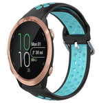 20mm Perforated Breathable Sports Silicone Watch Band, For Garmin Forerunner 245, For Garmin Forerunner 245 Music, For Garmin Forerunner 645