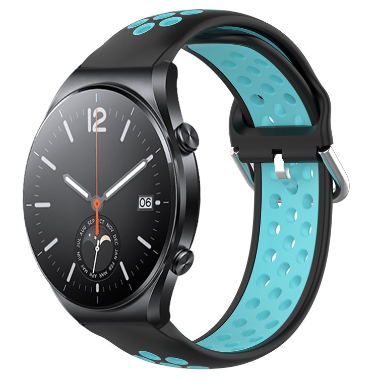 22mm Perforated Breathable Sports Silicone Watch Band, For Xiaomi Watch S2 42mm, For Xiaomi Watch S2 46mm, For Xiaomi MI Watch S1