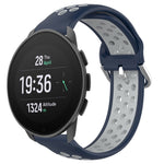 22mm Perforated Breathable Sports Silicone Watch Band, For Suunto 9 Peak Pro, For Suunto 9 Peak, For Suunto 5 Peak