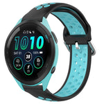 22mm Perforated Breathable Sports Silicone Watch Band, For Garmin Forerunner 265, For Garmin Forerunner 255, For Garmin Forerunner 255 Music