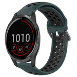 22mm Perforated Breathable Sports Silicone Watch Band, For Garmin Venu 2, For Garmin Vivoactive4, For Garmin Forerunner 265 Music