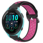 22mm Perforated Breathable Sports Silicone Watch Band, For Garmin Venu 2, For Garmin Vivoactive4, For Garmin Forerunner 265 Music