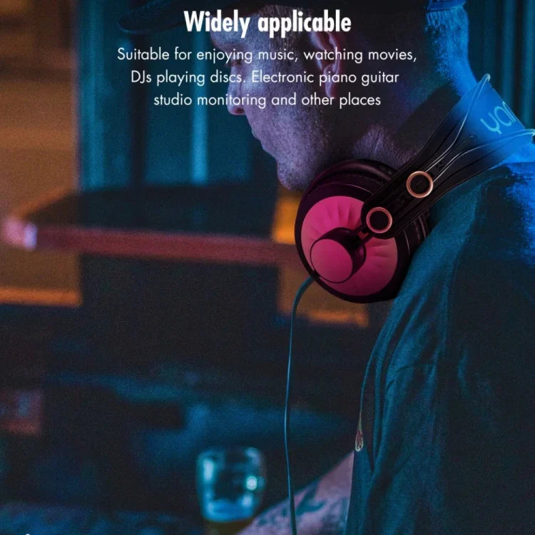 Yanmai D68-A Foldable Lightweight Recording Monitor Headphone
