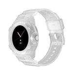 For Google Pixel Watch JUNSUNMAY Integrated TPU Adjustable Elastic Watch Band
