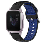 20mm Breathable Two-Color Silicone Watch Band, For Garmin Venu SQ, For Garmin VivoMove Style, For Garmin VivoMove Luxe